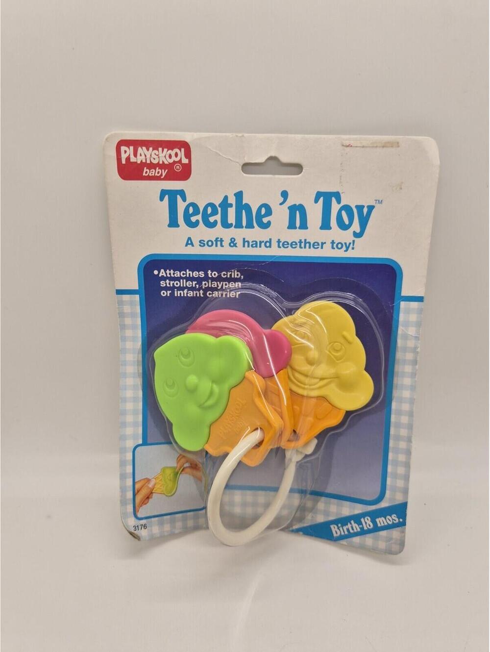 PLAYSKOOL Teeth N Toy Teething Ice Cream Teether Toy Vintage 1990s Retro NIP